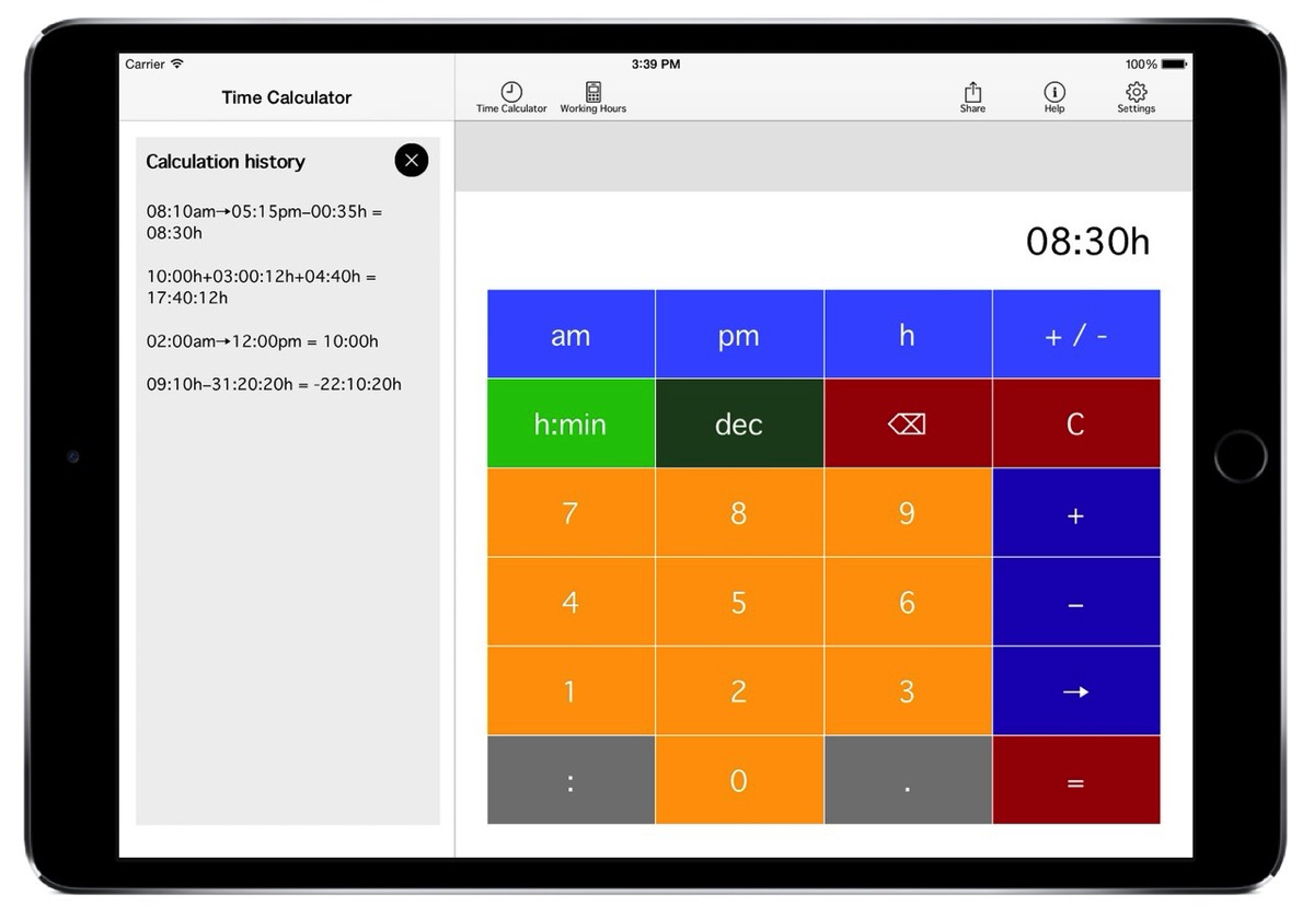 Time calculator