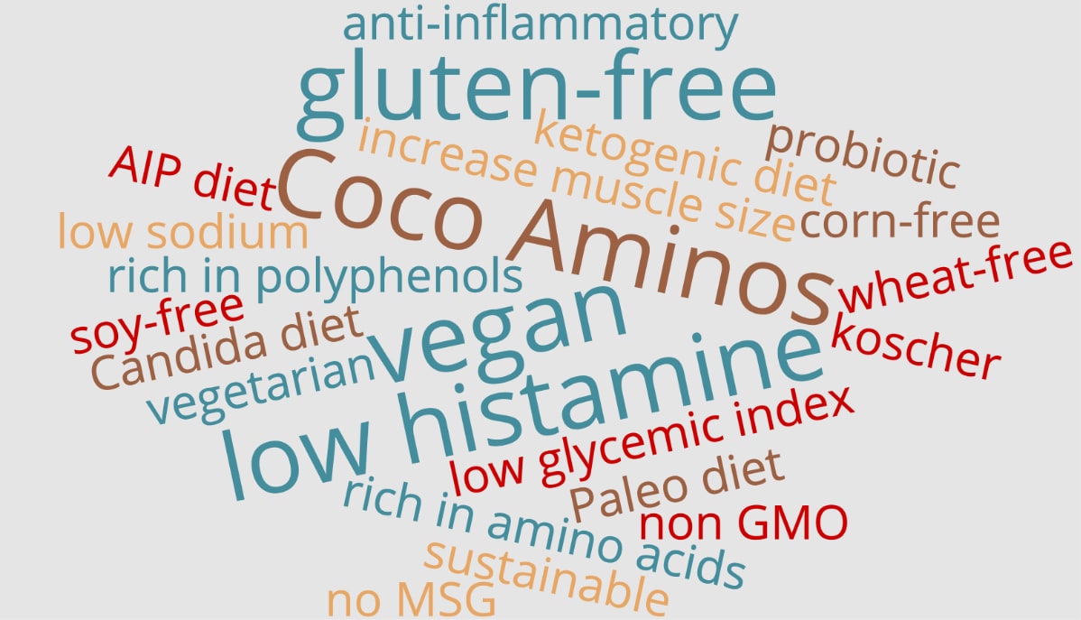 Marketing buzzwords for coco aminos